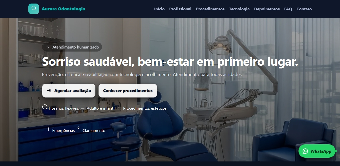 Hero do Consultório Odontológico